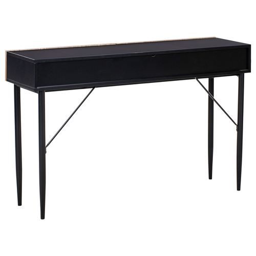 Table Console - Table D'entrée - Console Meuble Blythe Frêne Naturel Noir