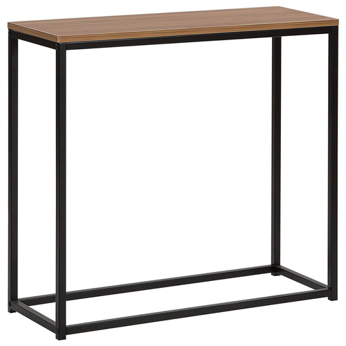 Table Console - Table D'entrée - Console Meuble Delano Marron/noir