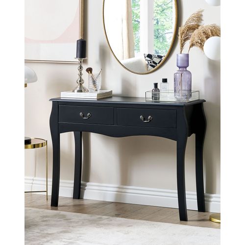 Table Console - Table D'entrée - Console Meuble Klawock Noir