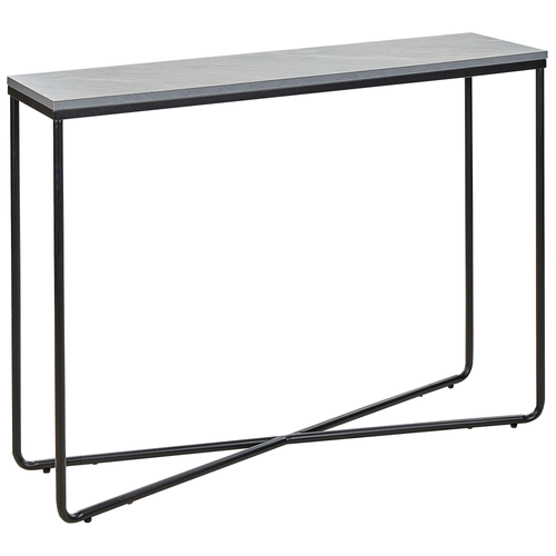 Table Console - Table D'entrée - Console Meuble Lakota Effet Béton Gris