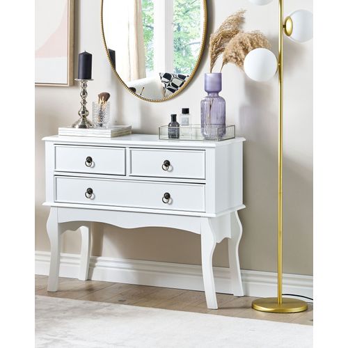 Table Console - Table D'entrée - Console Meuble Lamar Blanc