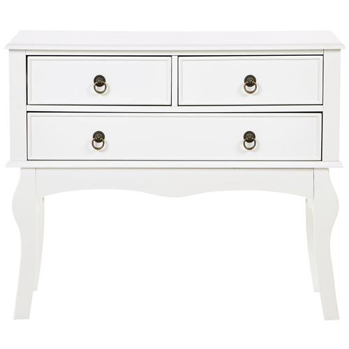 Table Console - Table D'entrée - Console Meuble Lamar Blanc