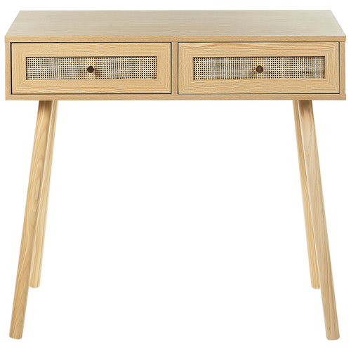 Table Console - Table D'entrée - Console Meuble Odell Marron Clair