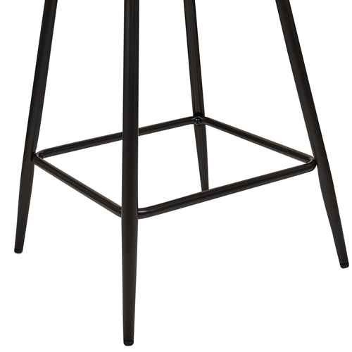 Lot De 2 Tabourets De Bar - Chaises De Bar Sanilac Velours Orange