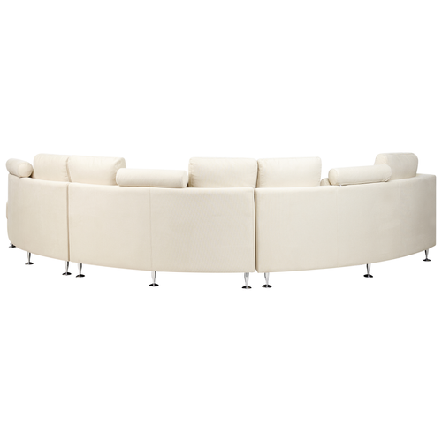 Canapé Arrondi - Canapé Modulable 7 Places Rotunde Tissu Beige
