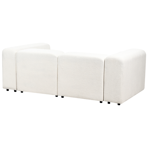 Canapé Modulable 2 Places - Canapé Modulaire Falsterbo Bouclé Blanc