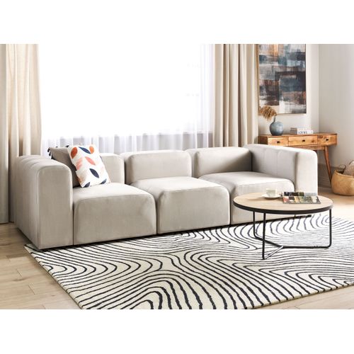Canapé Modulable 3 Places - Canapé Modulaire Falsterbo Velours Beige