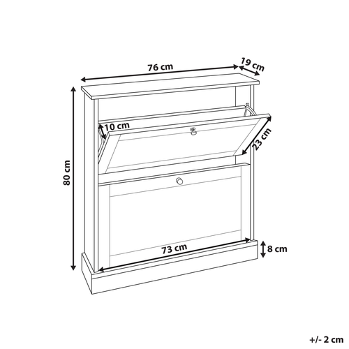 Meuble à Chaussures - Armoire à Chaussures Chelan Blanc