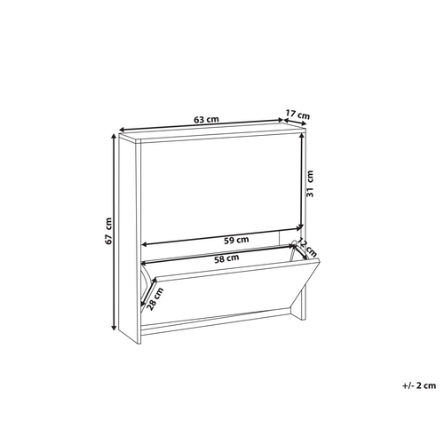 Meuble à Chaussures - Armoire à Chaussures Midfield Noir