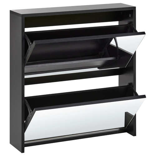 Meuble à Chaussures - Armoire à Chaussures Midfield Noir