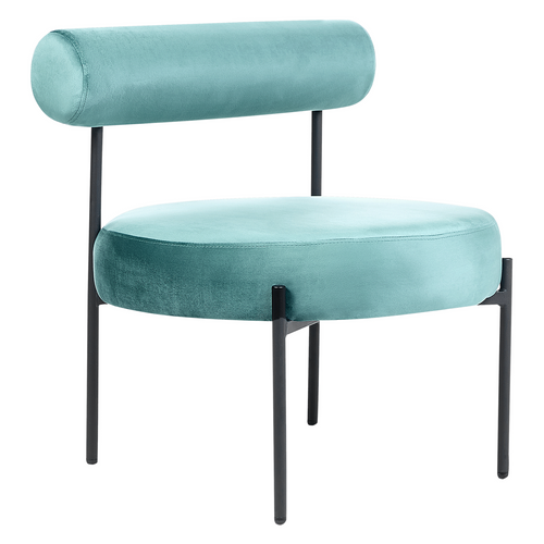 Fauteuil Fixe Fauteuil De Salon Alpha Velours Turquoise
