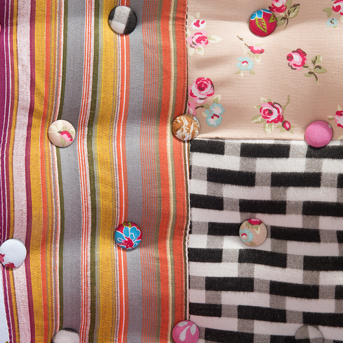 Fauteuil Fixe Fauteuil De Salon Mandal Tissu Rose