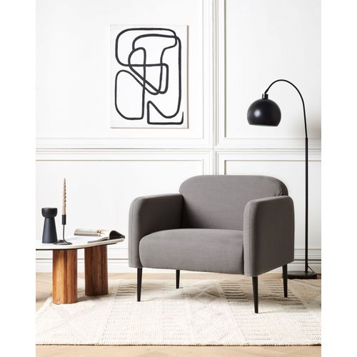 Fauteuil Fixe Fauteuil De Salon Stouby Lin Gris