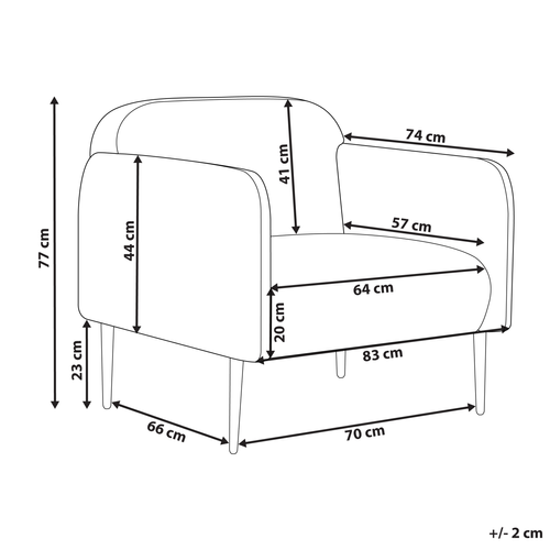 Fauteuil Fixe Fauteuil De Salon Stouby Lin Gris