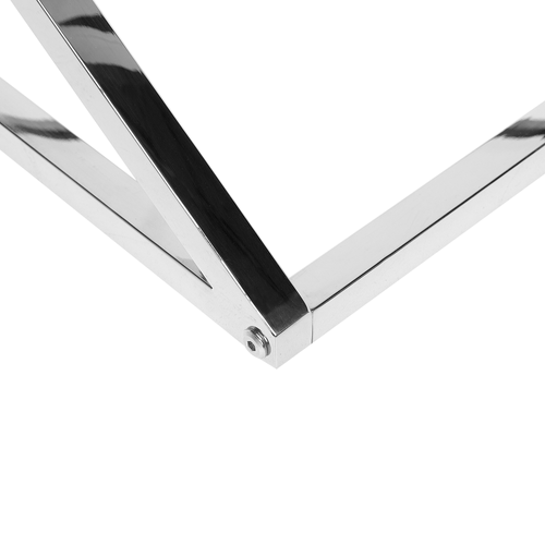 Table Basse - Table De Salon Beverly Verre Argenté