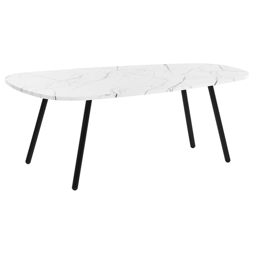Table Basse - Table De Salon Biddle Marbre Blanc