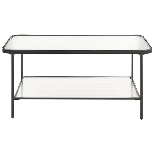 Table Basse - Table De Salon Blair Verre De Sécurité Noir