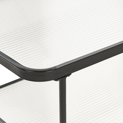 Table Basse - Table De Salon Blair Verre De Sécurité Noir