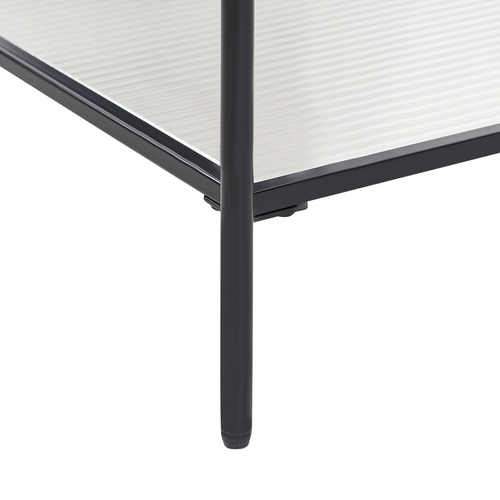 Table Basse - Table De Salon Blair Verre De Sécurité Noir