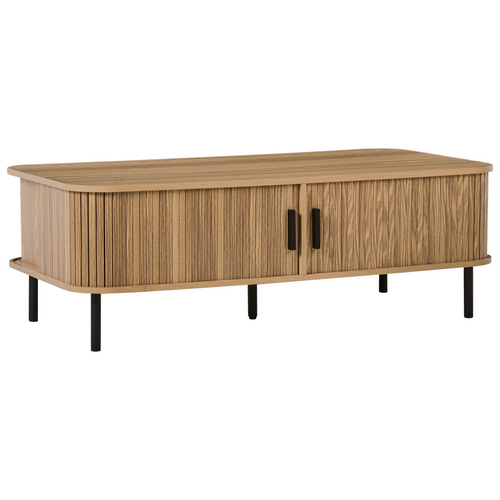 Table Basse - Table De Salon Bradley Marron Avec Rangement