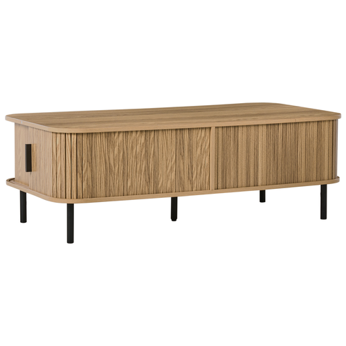 Table Basse - Table De Salon Bradley Marron Avec Rangement