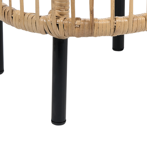 Table Basse - Table De Salon De Jardin Cesenatico Rotin Naturel