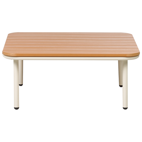 Table Basse - Table De Salon De Jardin Senise 74 Cm 74 Cm Métal Marron