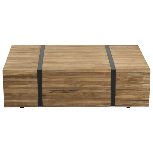 Table Basse - Table De Salon Gander Teck Marron