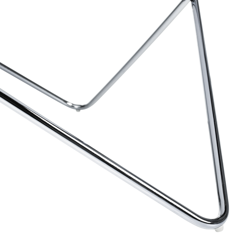 Table Basse - Table De Salon Meridian Verre De Sécurité Marbre/argenté