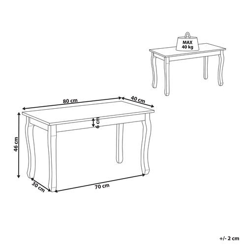 Table Basse - Table De Salon Snook Noir