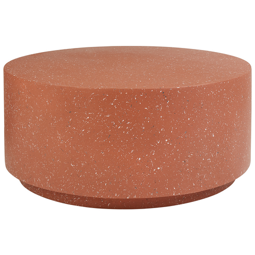 Table Basse - Table De Salon Trezzo Terrazzo Rouge