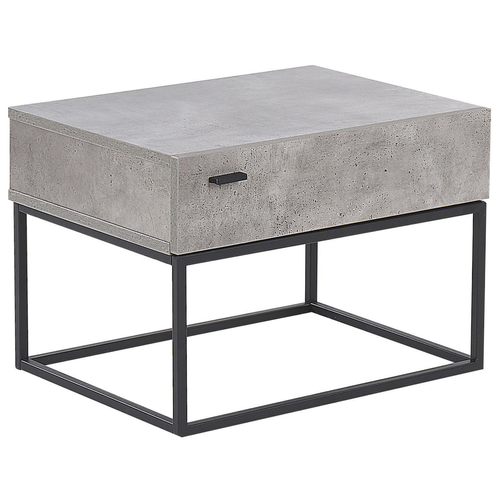 Table De Nuit - Table De Chevet à 1 Tiroir Cairo Gris Clair