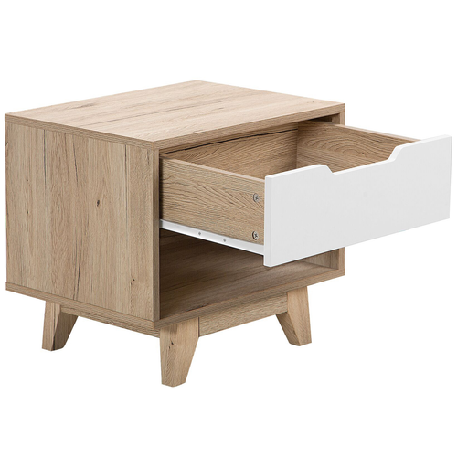 Table De Nuit - Table De Chevet à 1 Tiroir Spencer Blanc