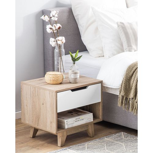 Table De Nuit - Table De Chevet à 1 Tiroir Spencer Blanc