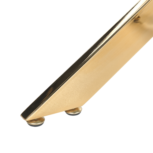 Table De Salle à Manger - Table De Repas Maramo Doré 120 Cm 70 Cm Verre De Sécurité