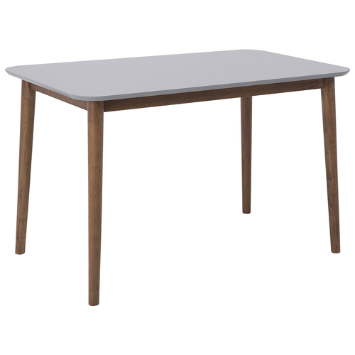Table De Salle à Manger - Table De Repas Modesto Gris 118 Cm 77 Cm Bois