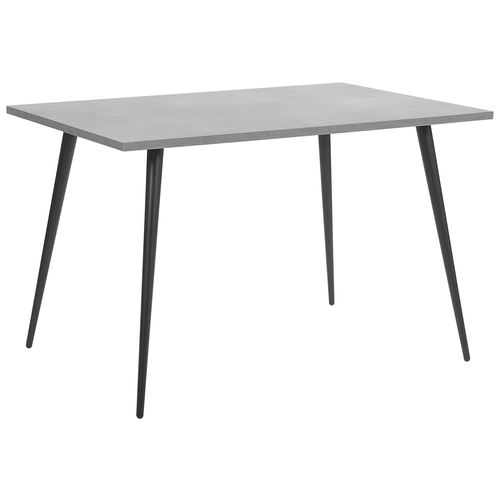 Table De Salle à Manger - Table De Repas Santiago Effet Béton Gris 120 Cm 80 Cm