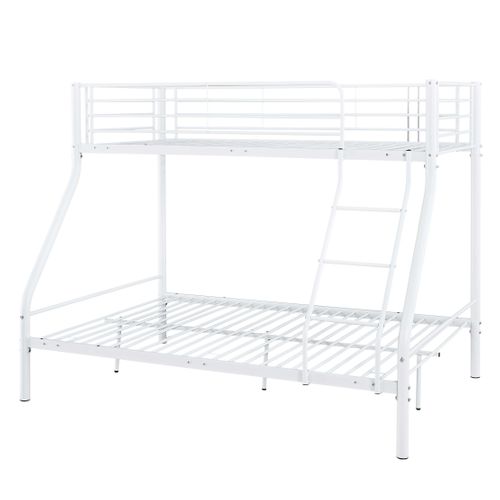 Lit Superposé Trixie 90x200 etamp; 140x200 - Métal - Blanc Mat