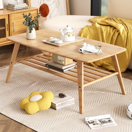 Table Basse Reini - 120x60x50cm - Bambou