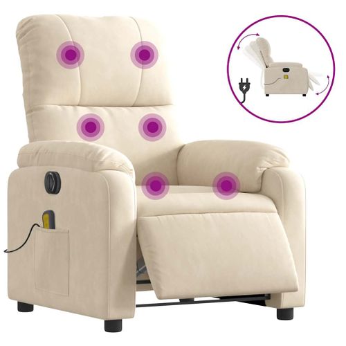 Fauteuil Relax - Fauteuil Inclinable - Fauteuil De Relaxation Électrique Beige We167