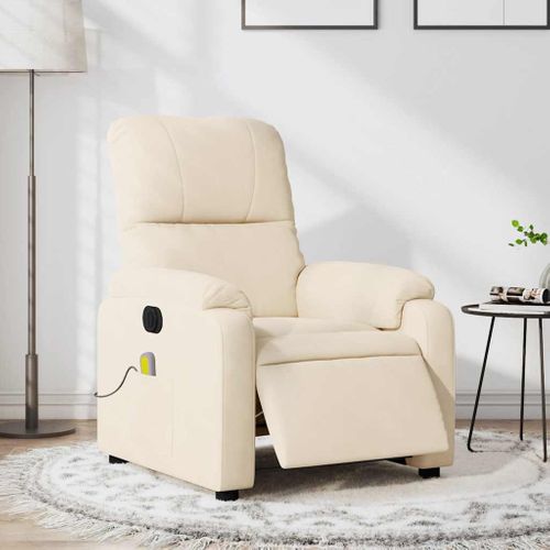 Fauteuil Relax - Fauteuil Inclinable - Fauteuil De Relaxation Électrique Beige We167