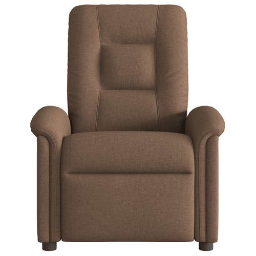 Fauteuil Relax - Fauteuil Inclinable - Fauteuil De Relaxation Électrique Marron Tissu We235