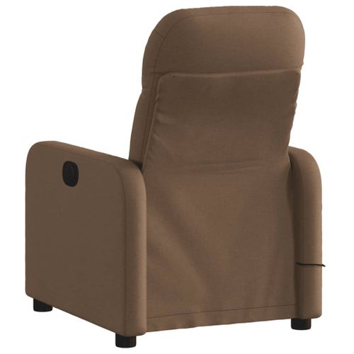 Fauteuil Relax - Fauteuil Inclinable - Fauteuil De Relaxation Électrique Marron Tissu We244