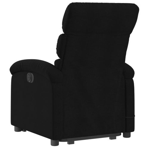 Fauteuil Relax - Fauteuil Inclinable - Fauteuil De Relaxation Électrique Noir Tissu We250
