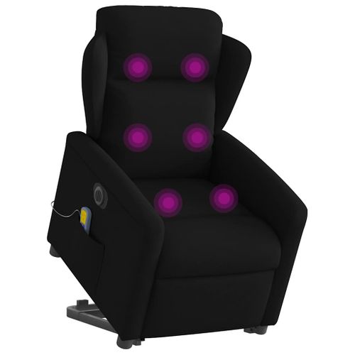 Fauteuil Relax - Fauteuil Inclinable - Fauteuil De Relaxation Électrique Noir Tissu We252