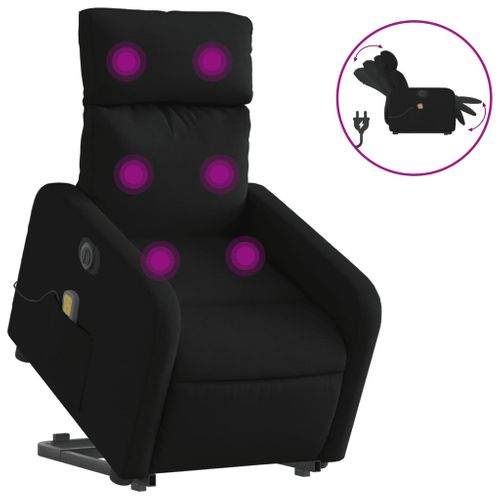 Fauteuil Relax - Fauteuil Inclinable - Fauteuil De Relaxation Électrique Noir Tissu We255