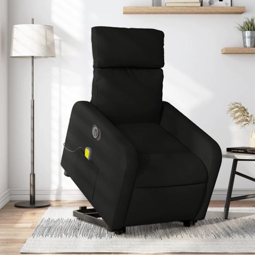Fauteuil Relax - Fauteuil Inclinable - Fauteuil De Relaxation Électrique Noir Tissu We255