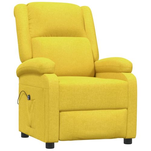 Fauteuil Relax - Fauteuil Inclinable Électrique Jaune Tissu We548