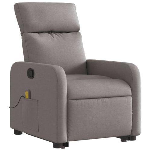 Fauteuil Relax - Fauteuil Inclinable - Fauteuil De Relaxation Taupe Tissu We383
