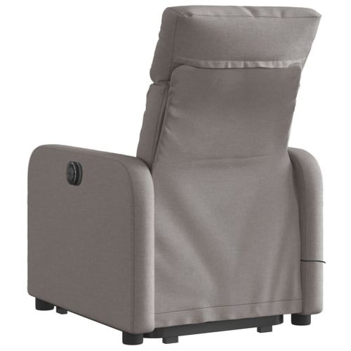 Fauteuil Relax - Fauteuil Inclinable - Fauteuil De Relaxation Taupe Tissu We383